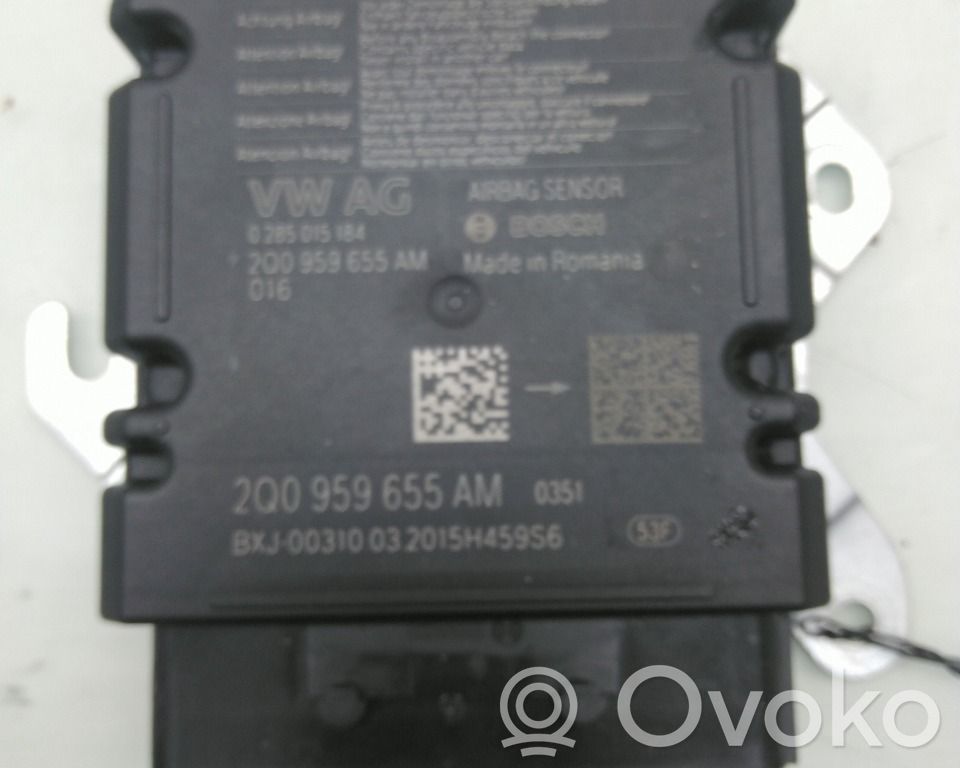 Sterownik / Moduł Airbag   2Q0959655AS,2QA959655AM,2QA959655AM,2Q0959655AS,2QA959655AM