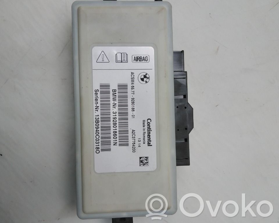 BMW 5 F10 F11 Sterownik / Moduł Airbag 