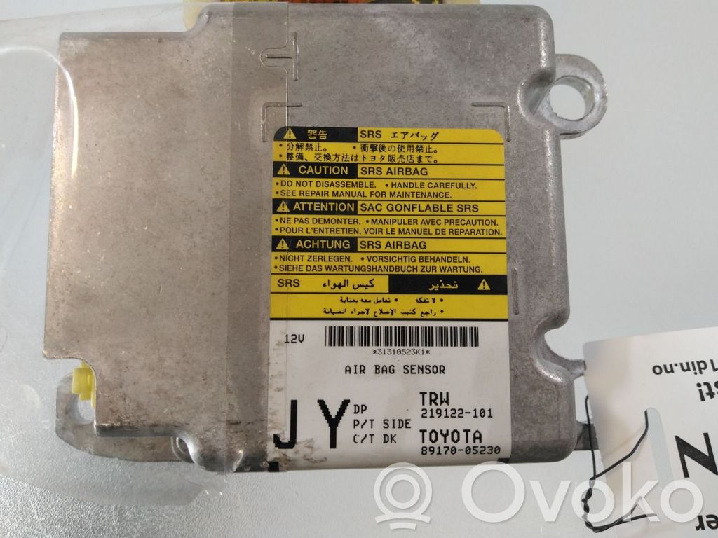 Toyota Avensis T270 Unitate/modul de comandă airbaguri