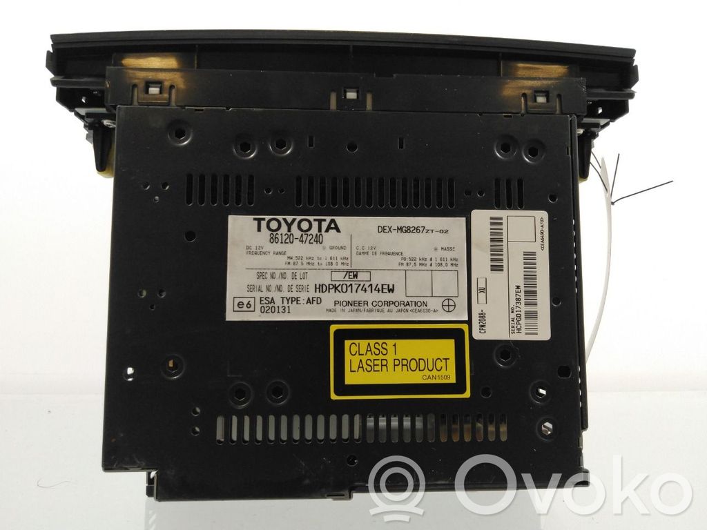 Toyota Prius (NHW20) Unitate principală radio/CD/DVD/GPS 