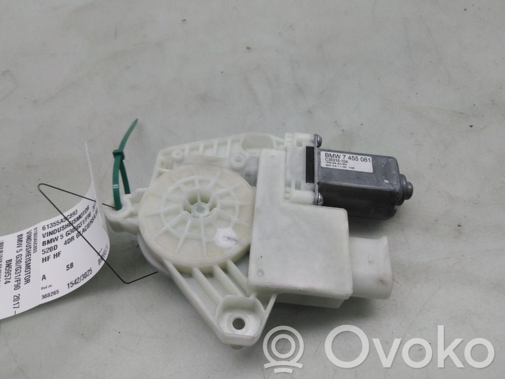 BMW 5 G30 G31 G38 Regulador de ventanilla eléctrico de puerta delantera 