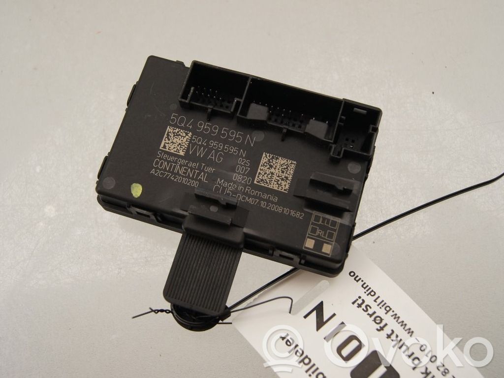 Unité de commande module de porte   5Q4959595N,5Q4959595N