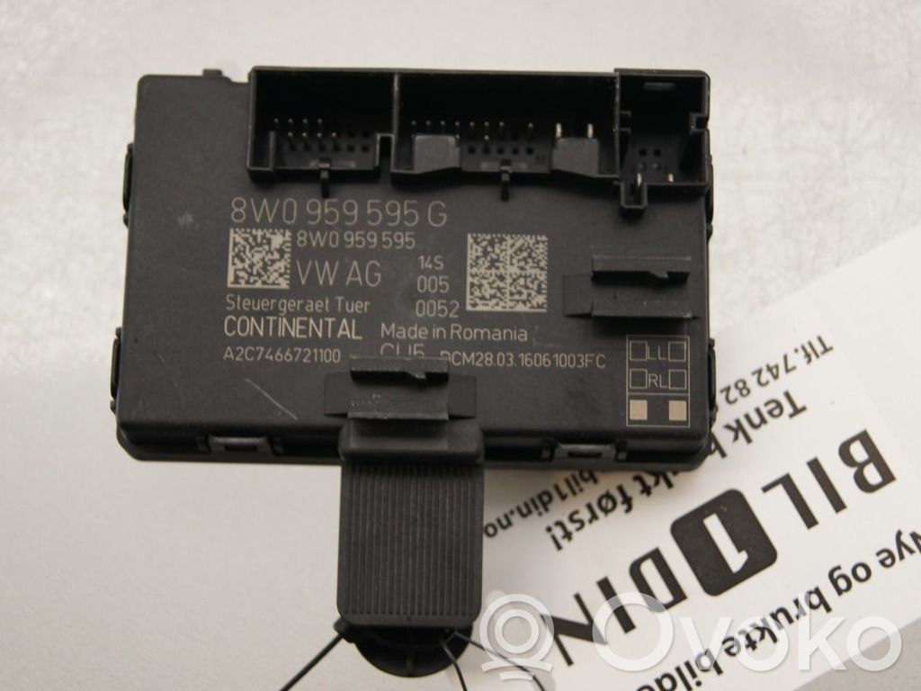 Audi A4 S4 B9 Centralina/modulo portiere 