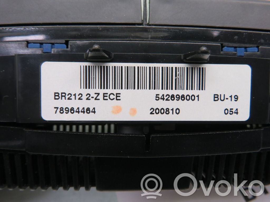 Mercedes-Benz E W212 Mascherina climatizzatore/regolatore riscaldamento