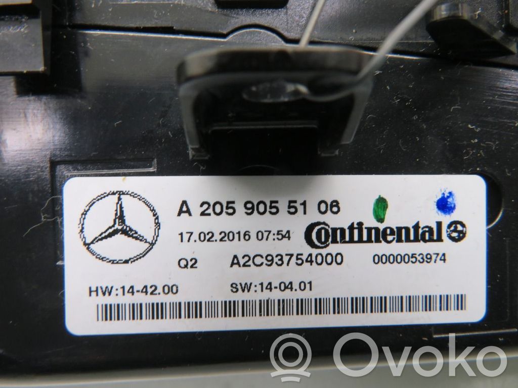 Mercedes-Benz C W205 Rămă unitate control climatizare 