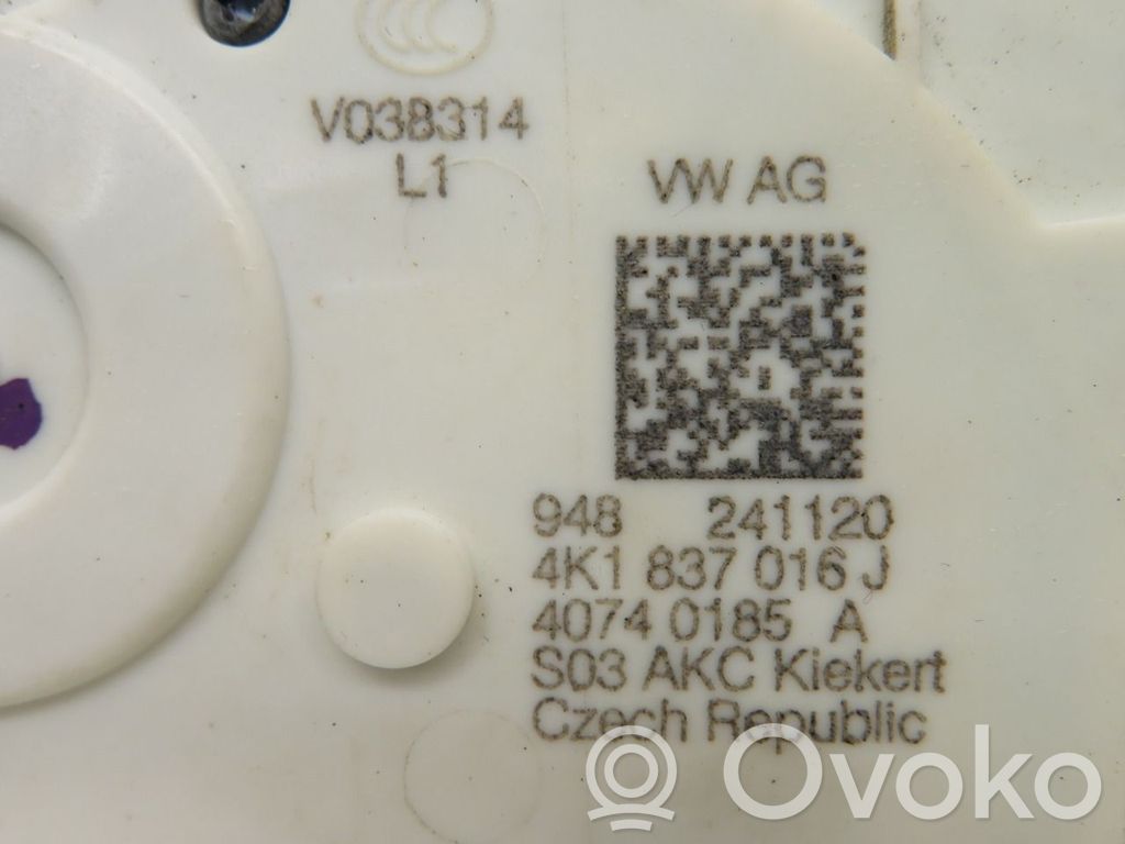 Zamek drzwi przednich   4K1837016J,4K1837016J