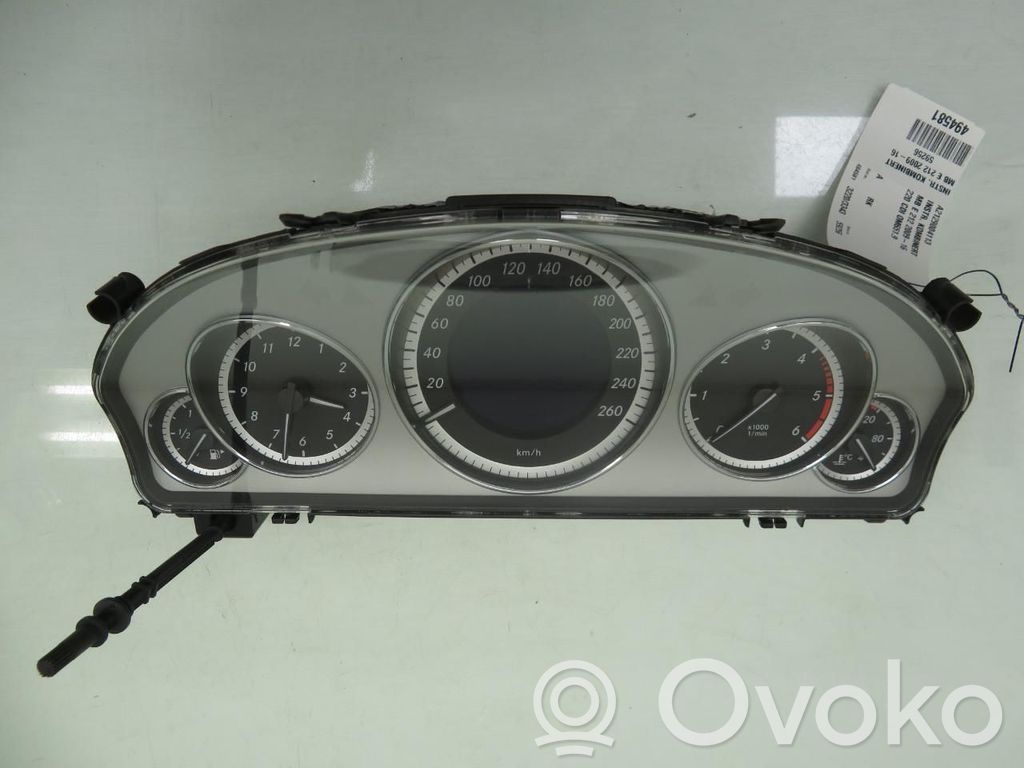 Mercedes-Benz E W212 Vitezometru (grup de instrumente)