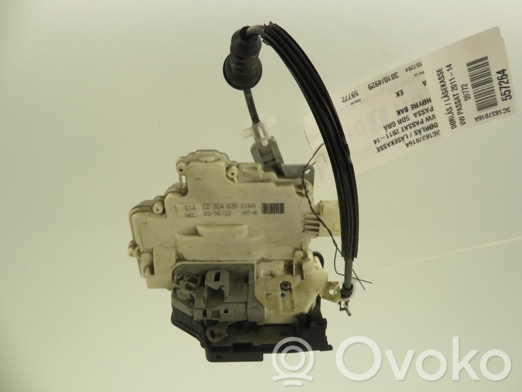 Volkswagen PASSAT B7 Serratura portiera anteriore