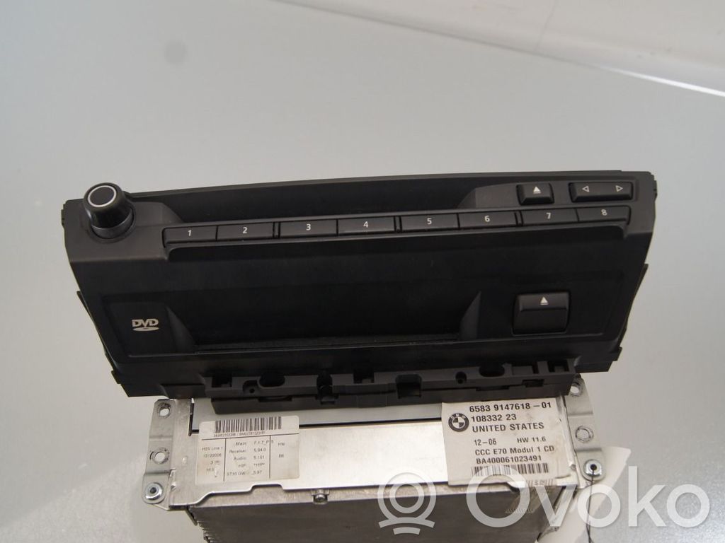 BMW X5 E70 Panel / Radioodtwarzacz CD/DVD/GPS 