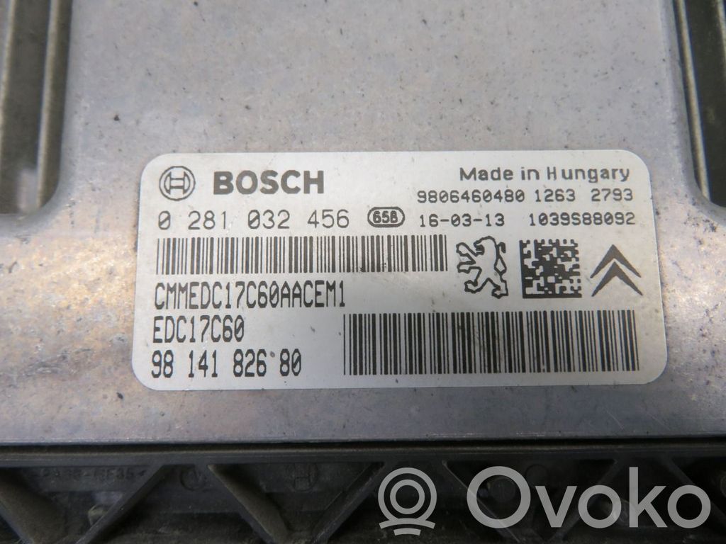 Peugeot 308 Unité de commande, module ECU de moteur 