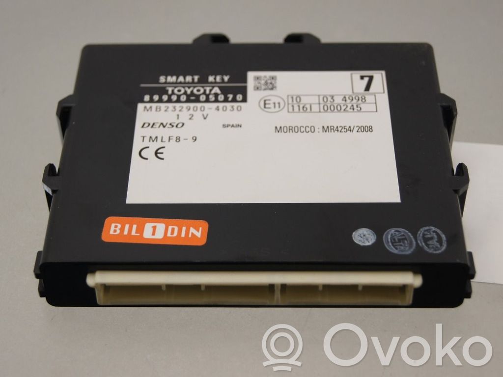 Toyota Avensis T270 Centralina/modulo keyless go 