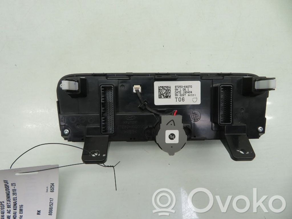 Hyundai Kona I Mascherina climatizzatore/regolatore riscaldamento