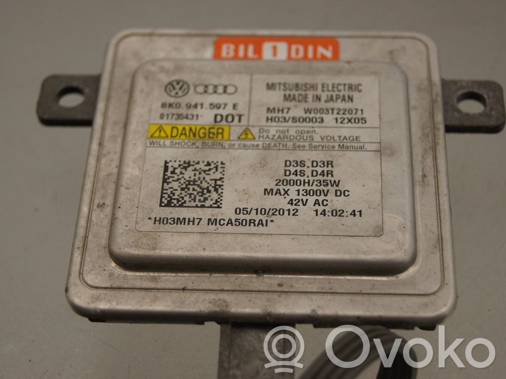 Unité de commande / module Xénon   8K0941597E,8K0941597E