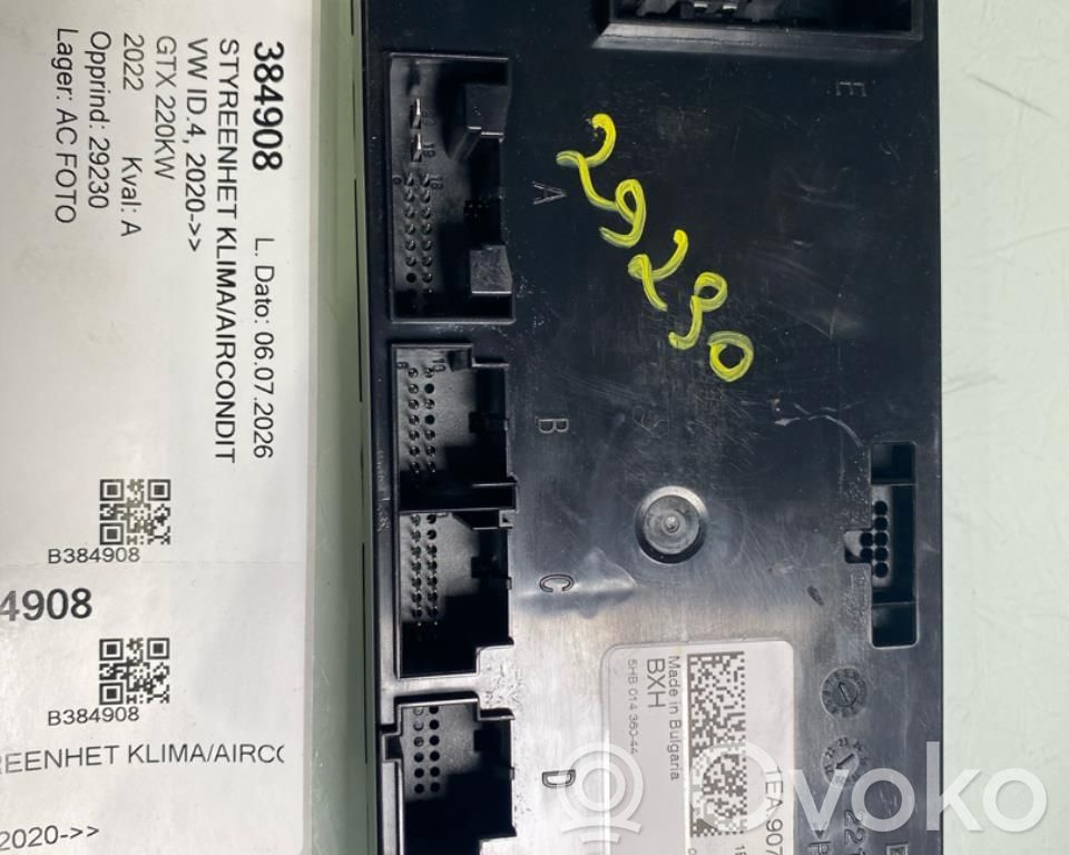 Volkswagen ID.4 Unité de contrôle climatisation / chauffage