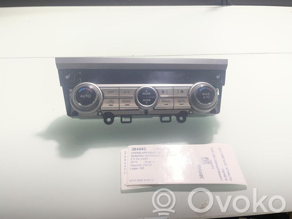 Subaru Outback (BS) Console centrale, commande chauffage/clim 