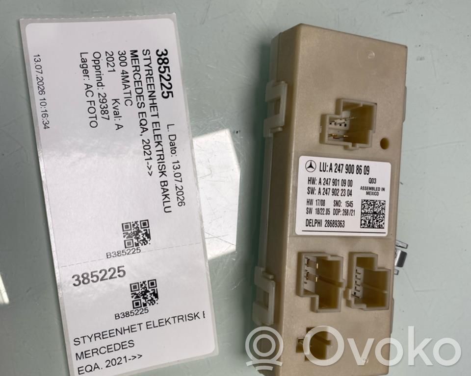 Tailgate/trunk control unit/module   A2479008609,A2479008609