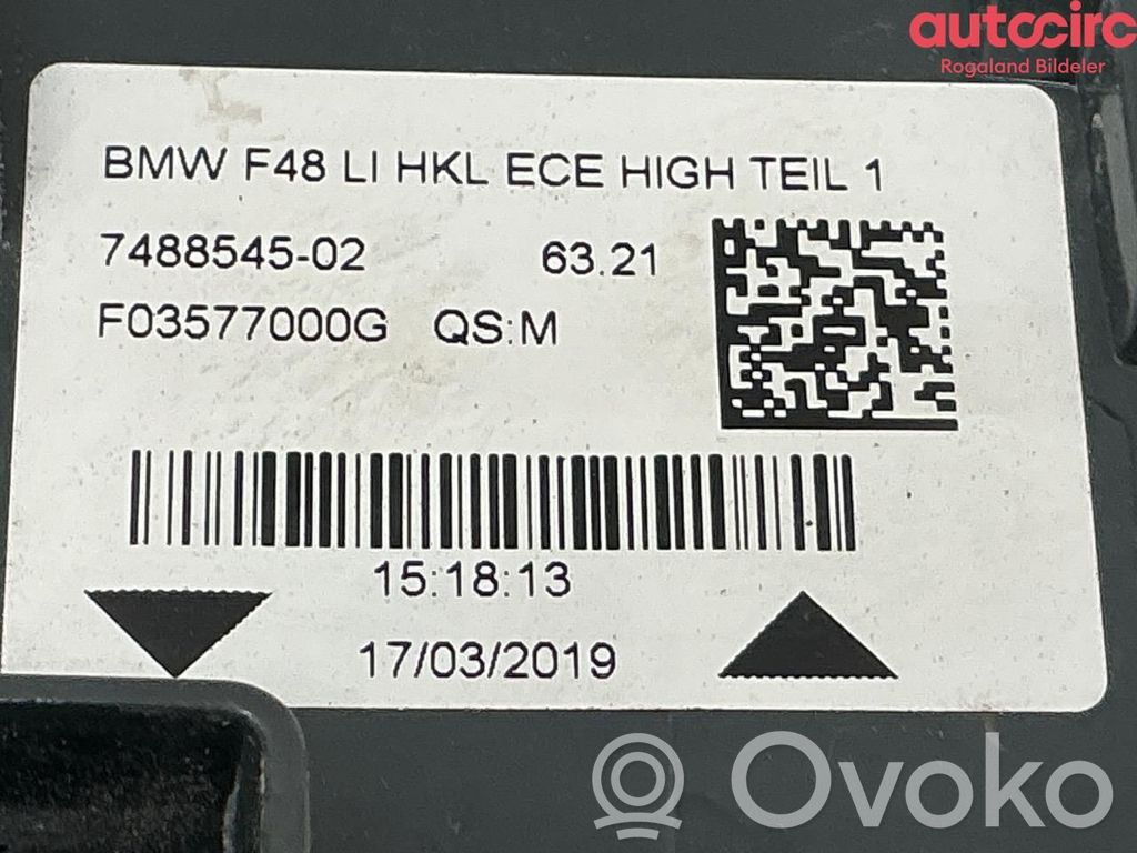 BMW X1 F48 F49 Luci posteriori 
