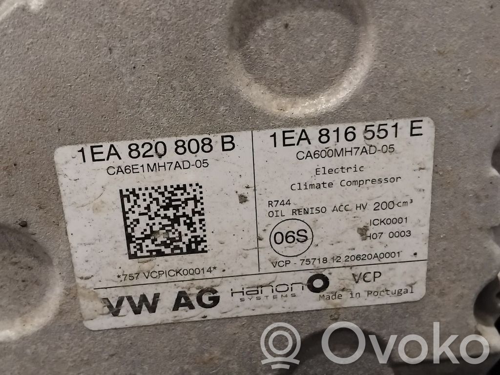 Volkswagen ID.3 Compresor (pompă) aer condiționat (A/C) 