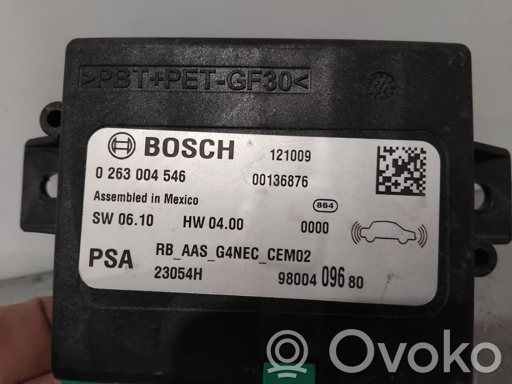 Unitate/modul de comandă parcare PDC   1608026480,9800409680,9800409680,0263004546,1608026480,9800409680