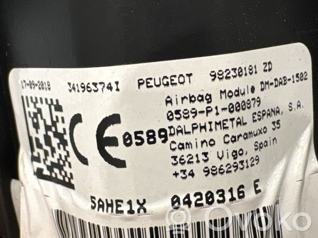 Peugeot 5008 II Airbag dello sterzo