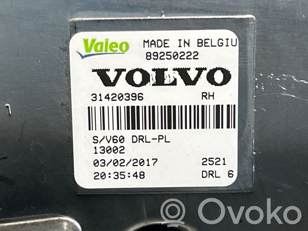 Volvo V60 Lot de 2 lampes frontales / phare