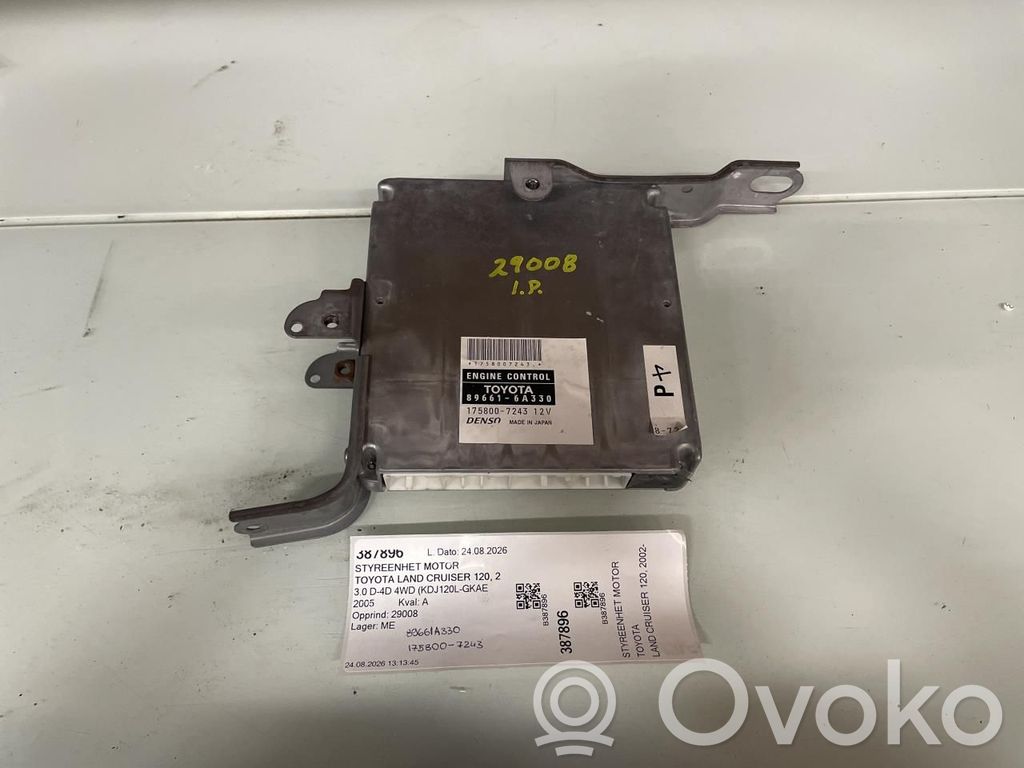 Toyota Land Cruiser (J120) Unitate control motor/modul ECU 