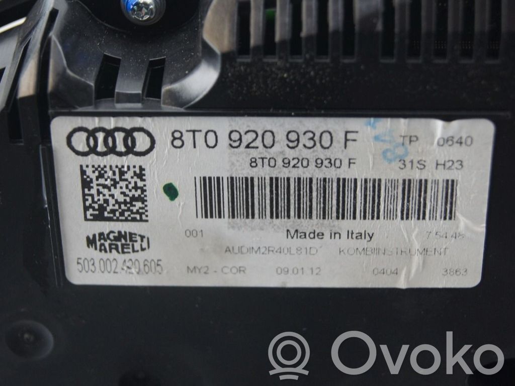 Audi A5 8T 8F Velocímetro (tablero de instrumentos)