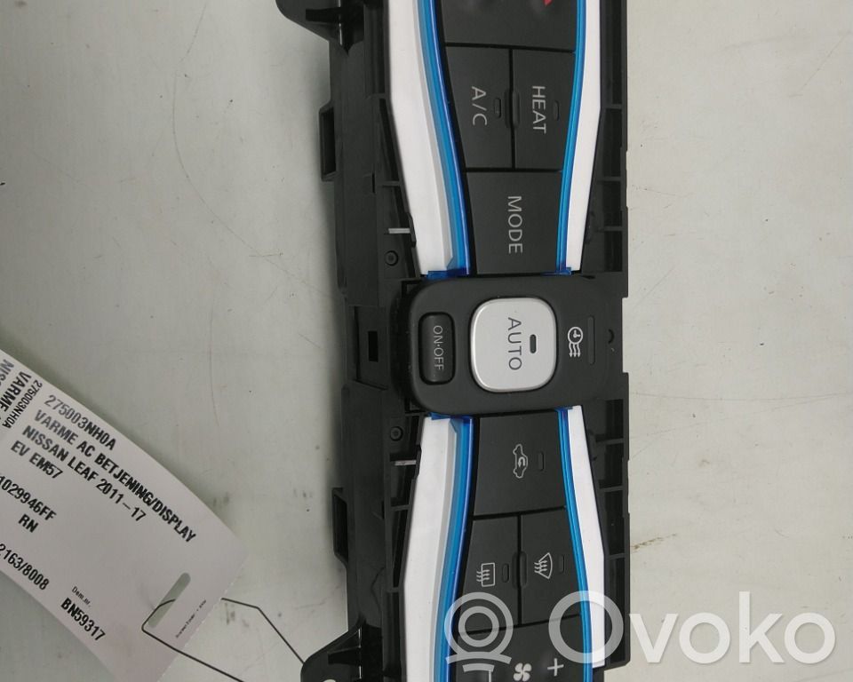 Nissan Leaf I (ZE0) Panel klimatyzacji / Ogrzewania 