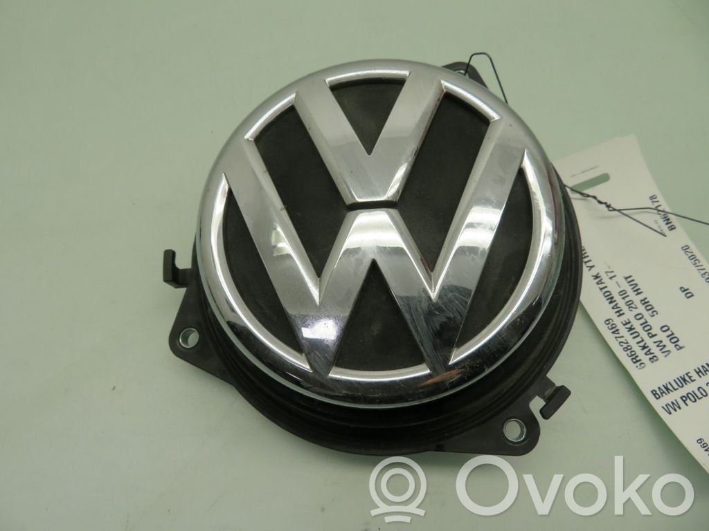 Volkswagen Polo V 6R Uchwyt / Rączka zewnętrzna otwierania klapy tylnej / bagażnika 