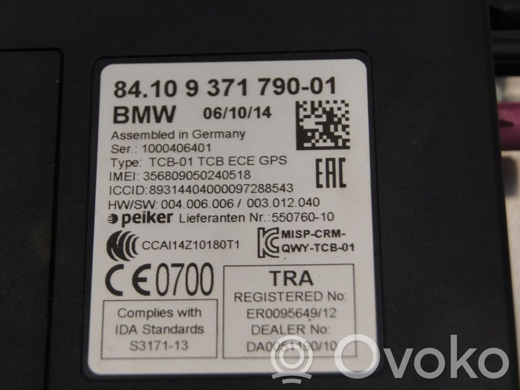 BMW 3 F30 F35 F31 Other control units/modules 