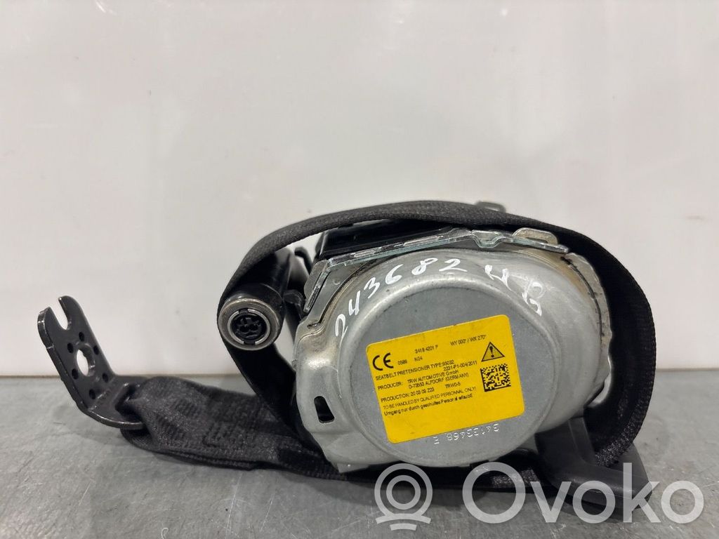 Audi A4 S4 B9 Cinturón trasero