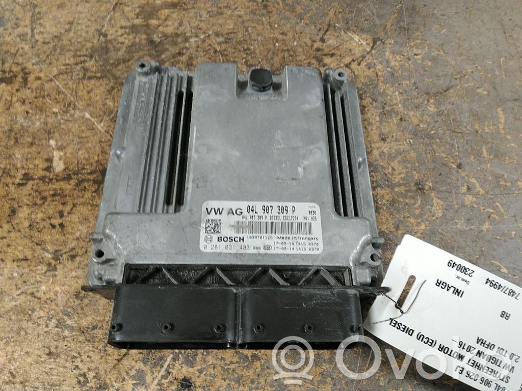 Volkswagen Tiguan Unité de commande, module ECU de moteur 