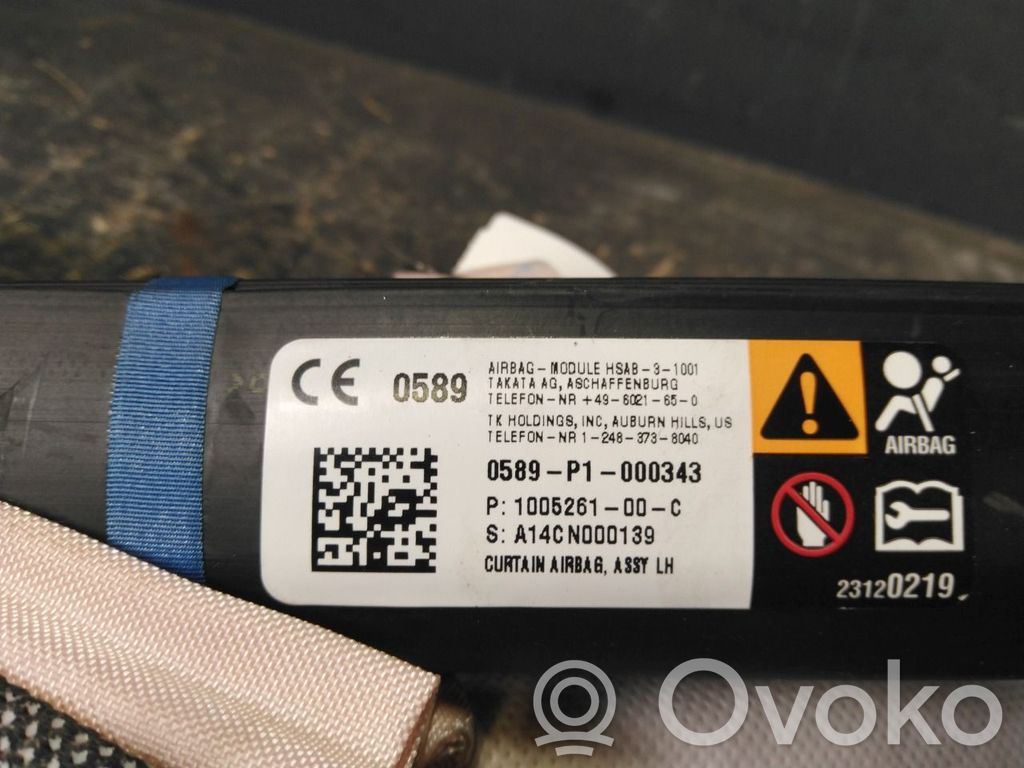 Tesla Model S Airbag da tetto 