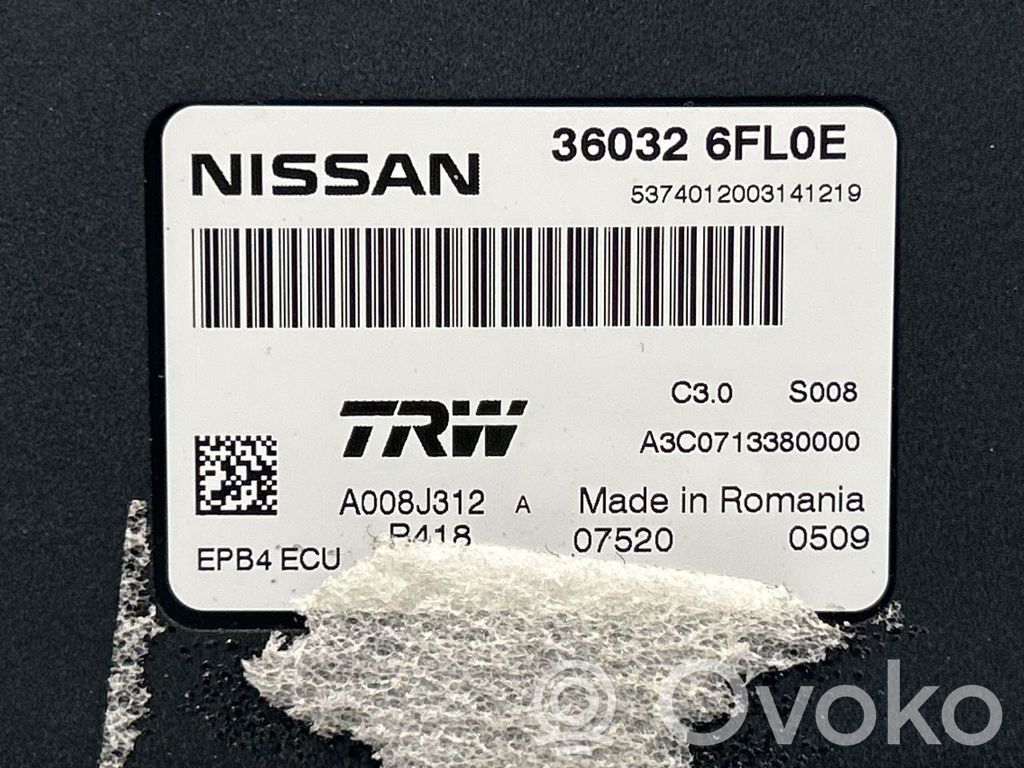 Nissan Qashqai Modul de control frână de mână 