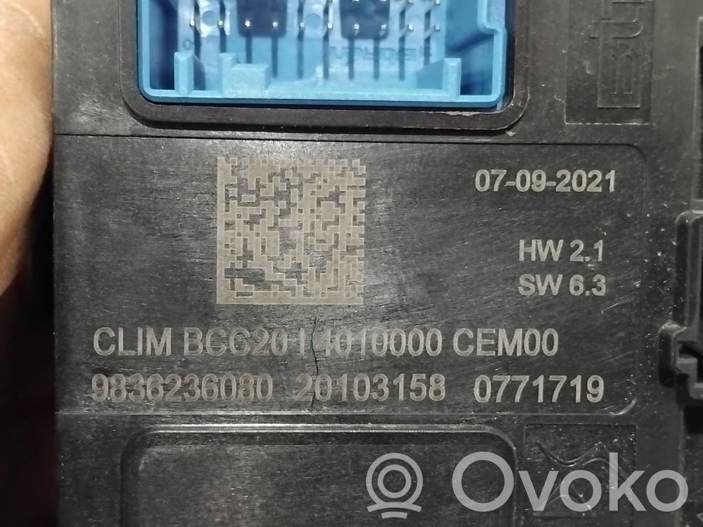 Citroen C4 SpaceTourer Sterowania klimatyzacji / Ogrzewania 