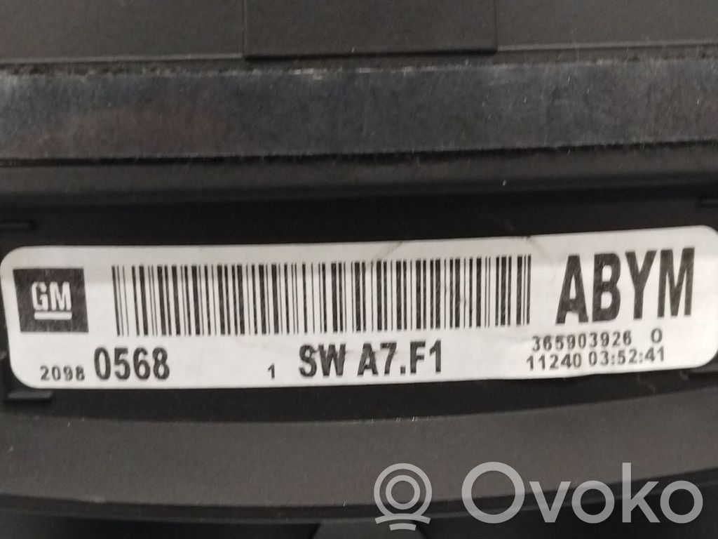 Opel Insignia A Nopeusmittari (mittaristo) 