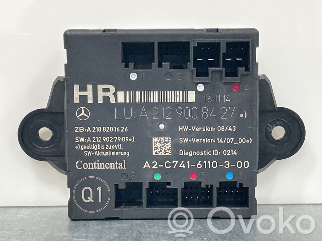 Mercedes-Benz E W212 Unité de commande module de porte 