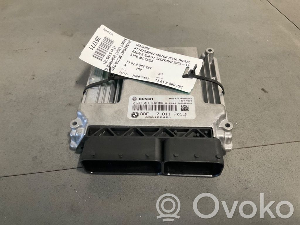 BMW 3 E90 E91 Komputer / Sterownik ECU silnika
