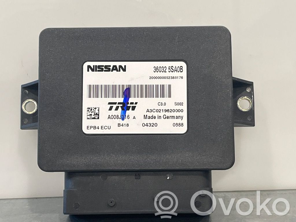 Nissan Leaf II (ZE1) Module de commande de frein à main