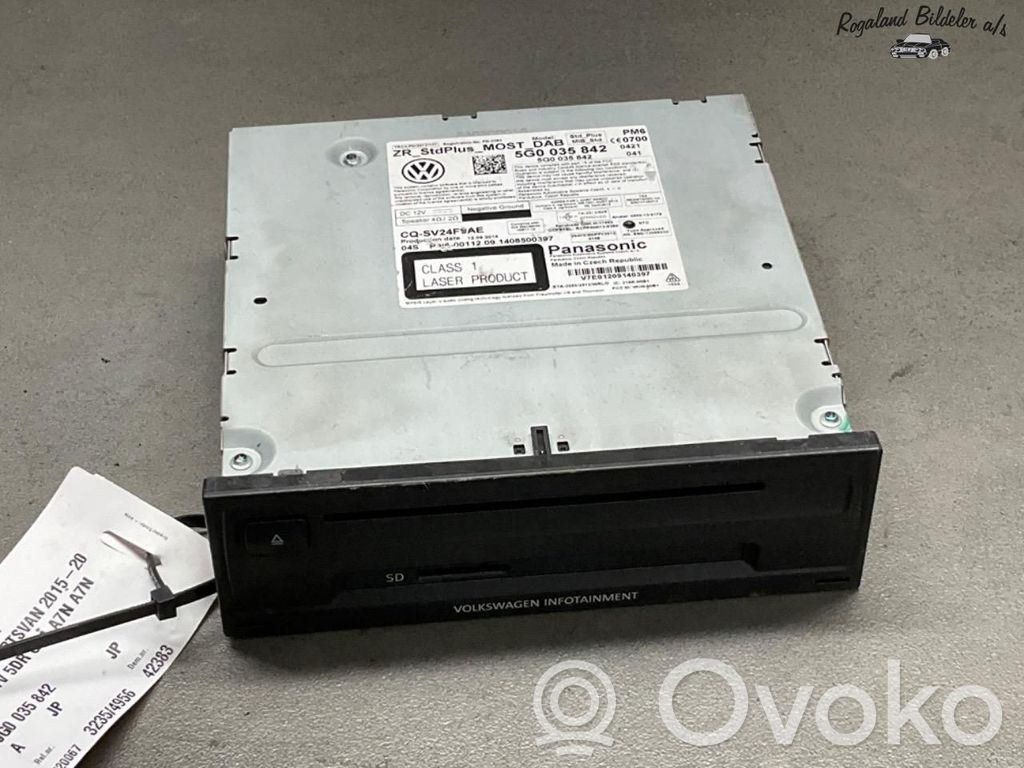 Volkswagen Golf Sportsvan Panel / Radioodtwarzacz CD/DVD/GPS 