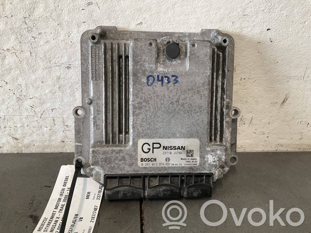 Nissan X-Trail T31 Unité de commande, module ECU de moteur