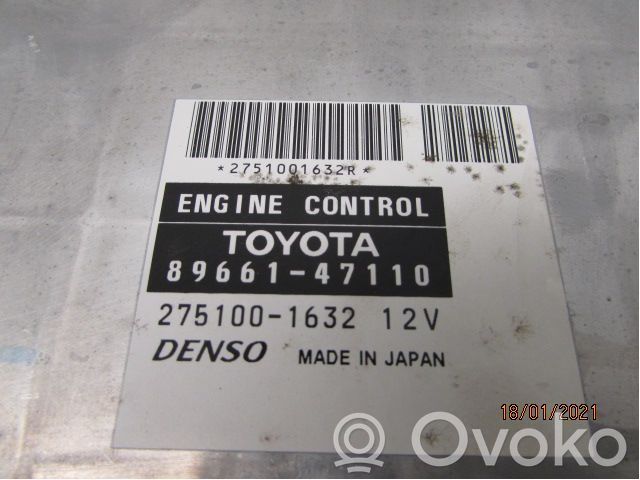 Toyota Prius (NHW20) Unité de commande, module ECU de moteur 