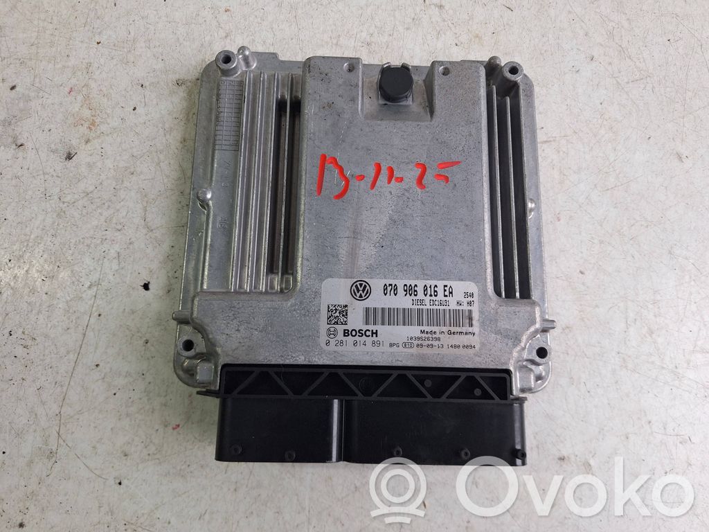 Sterownik / Moduł ECU   070906016EA,0281014891,1039S26398
