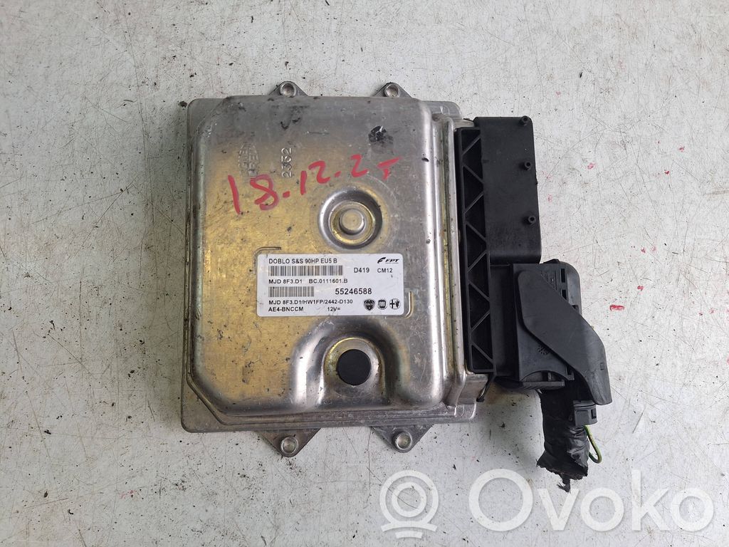 Engine control unit/module   MJD8F3D,55246588,BC0111601B