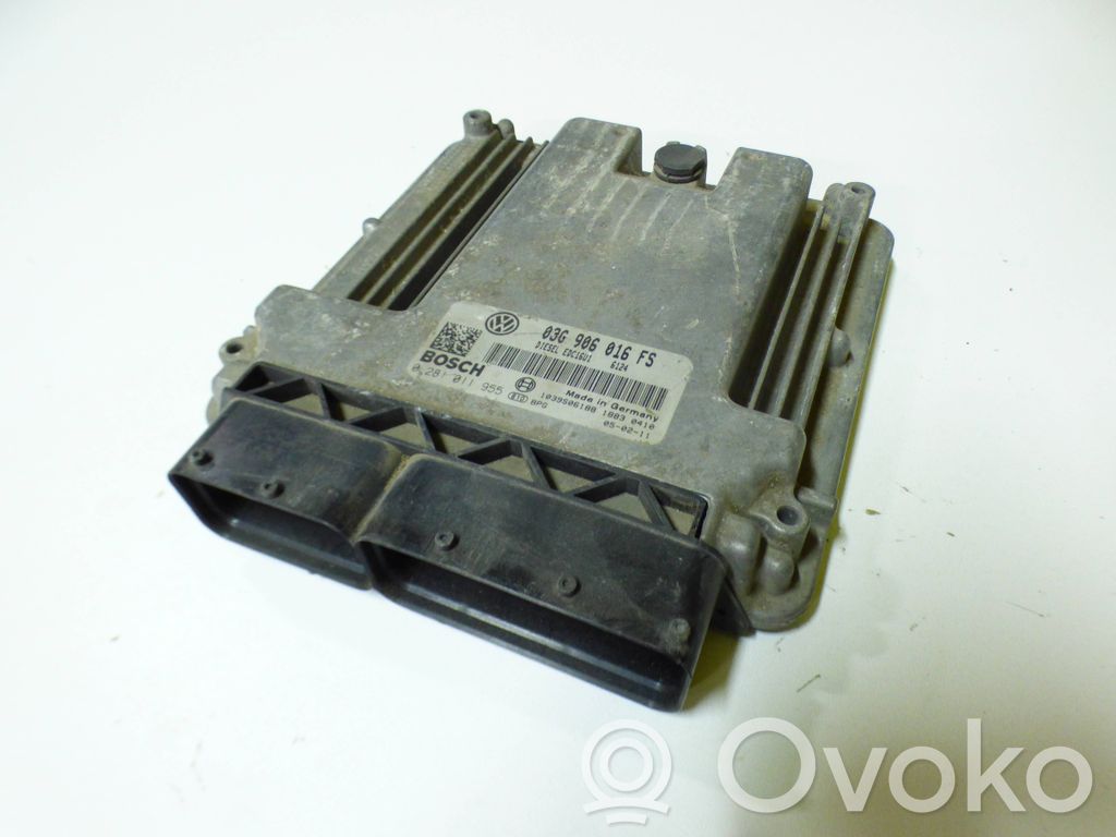 Engine control unit/module   03G906016FS,0281011955,1039S06188