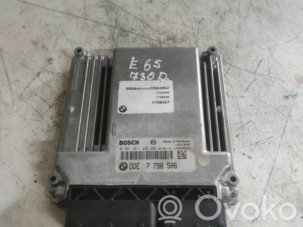 Unidad de control/módulo del motor   0281011886,7798427,7798506