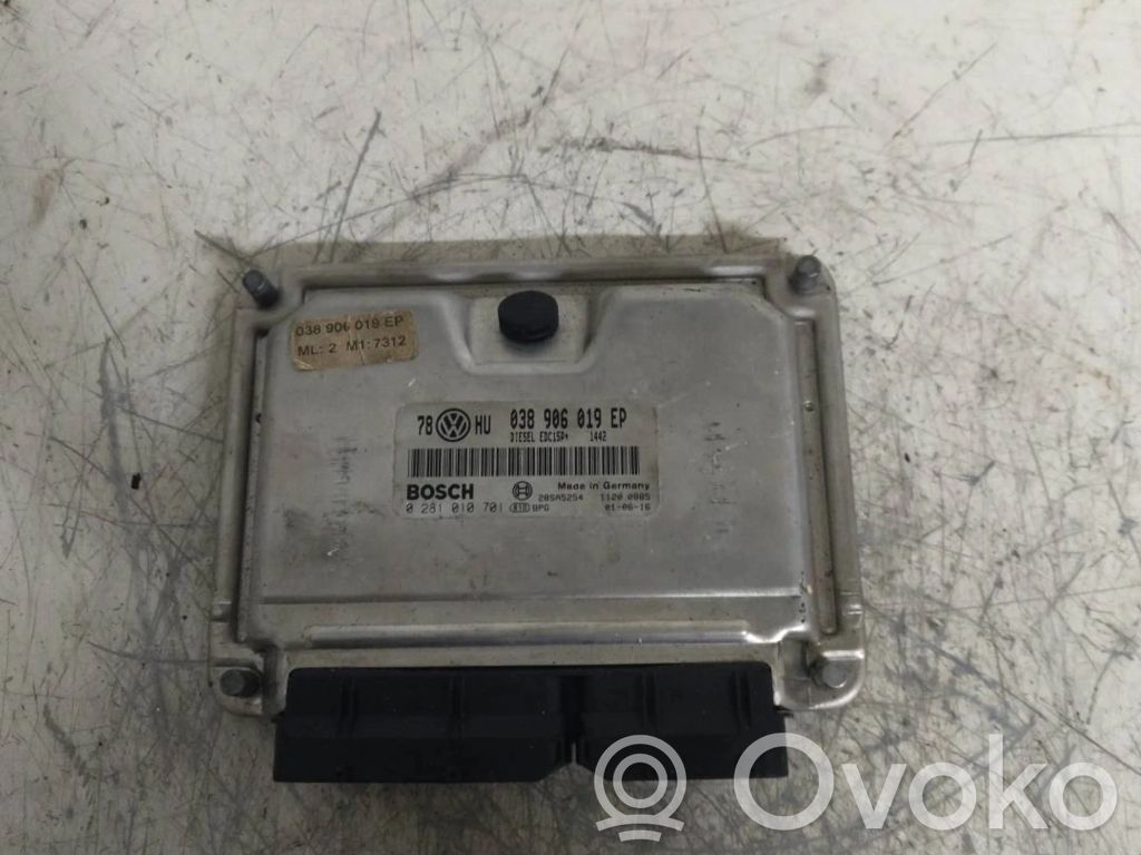 Engine control unit/module   038906019EP,0281010701,28SA5254