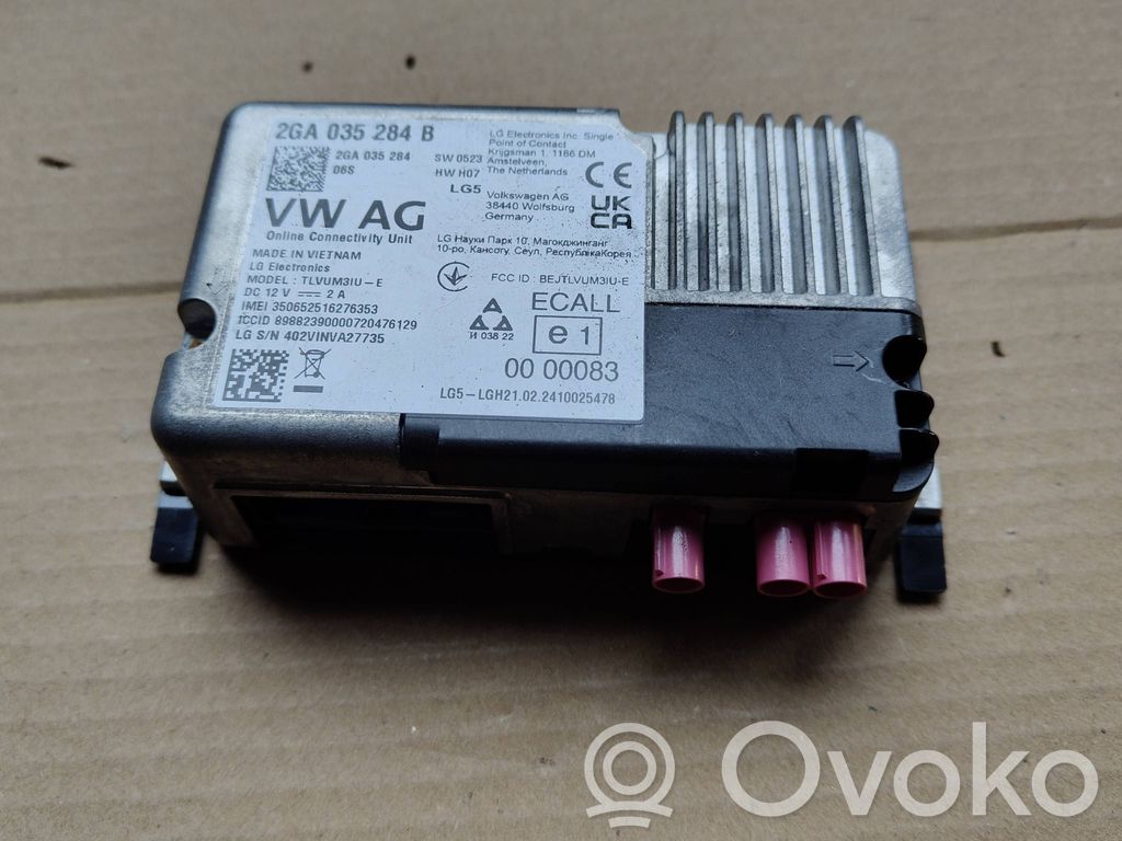 Skoda Fabia Mk4 (6VA) Interior comfort aerial antenna 