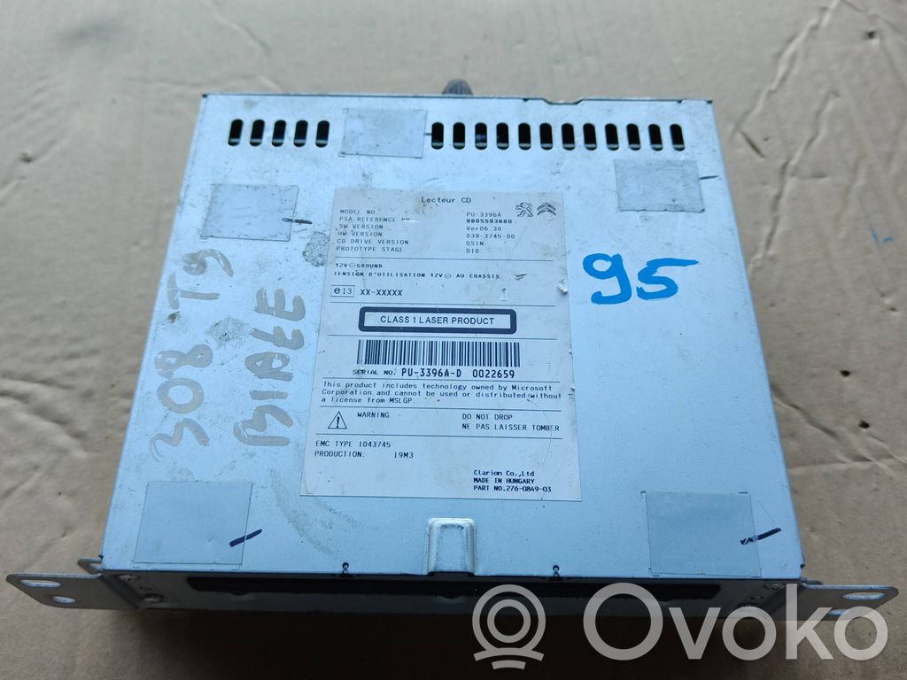 Peugeot 308 Radio/CD/DVD/GPS head unit 