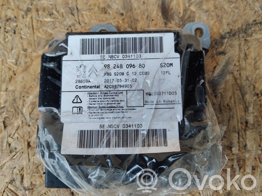 Citroen C3 Unitate/modul de comandă airbaguri 